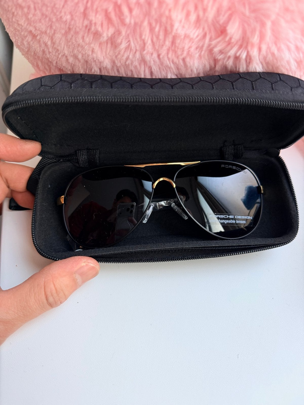 Porsche Design Zonnebril met verwisselbare glazen, Sieraden, Tassen en Uiterlijk, Zonnebrillen en Brillen | Heren, Zonnebril, Zwart