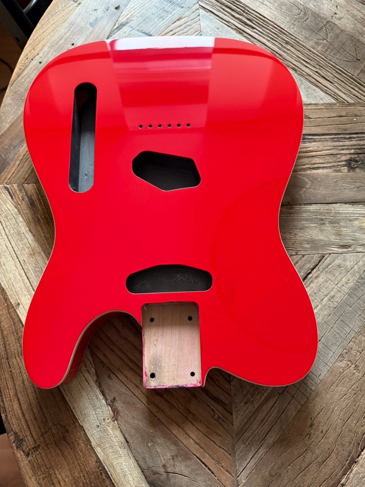 Telecaster body Custom dlx dubbel binding Fiesta Red, Muziek en Instrumenten, Verzenden, Geen, Geen, Jpsg