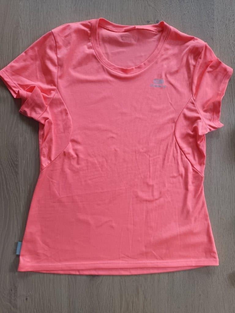 Kalenji sportshirt sport T shirt neon oranje T-shirt maat M, Maat 38/40 (M), Kalenji, Oranje, Ophalen of Verzenden