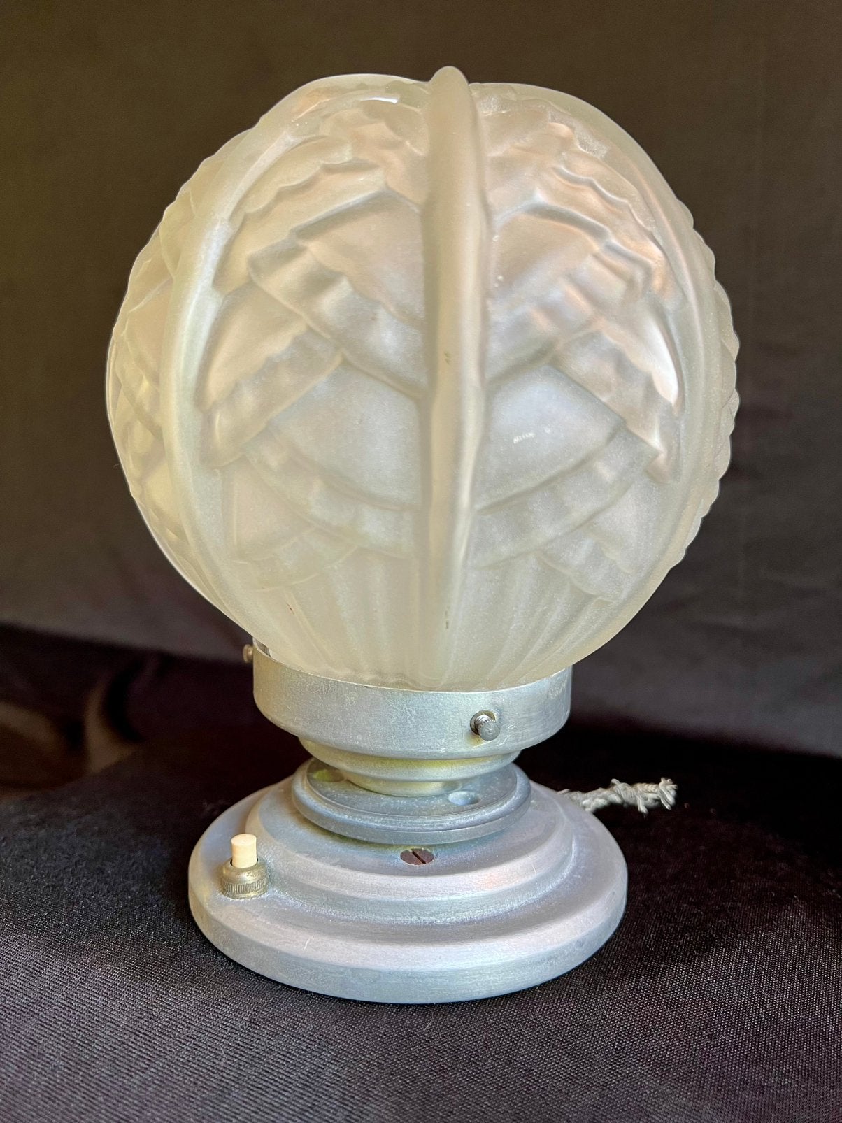 Antieke art deco tafellamp, Ophalen of Verzenden, Zo goed als nieuw, Vintage