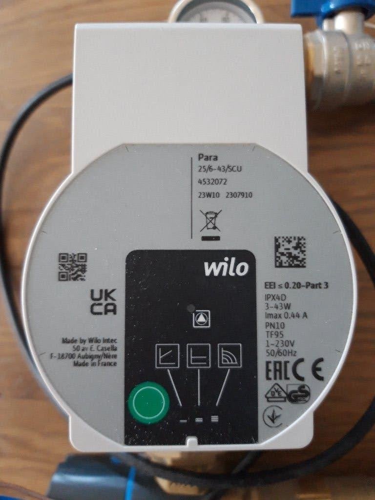 Wilo Para 25/6-43/SCU circulatiepomp met Afriso mengventiel, Ophalen, Minder dan 30 cm, Overige typen, Nieuw