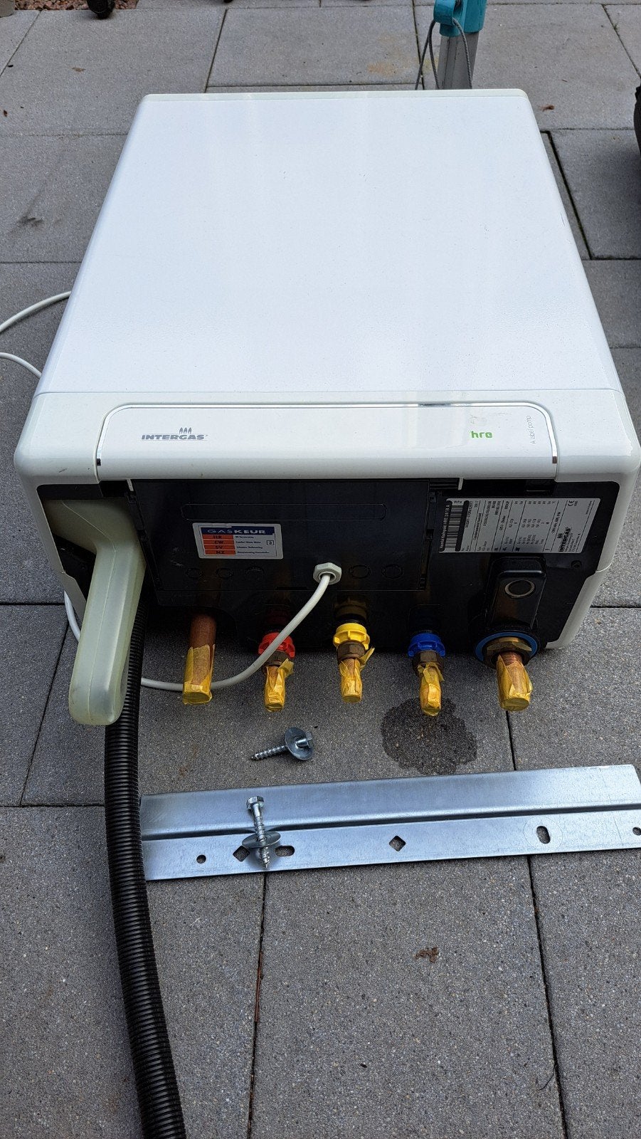 Intergas Kombi Kompakt HRE 24/18 A CV-ketel, 30 tot 80 cm, Gebruikt, Hoog rendement (Hr), Cv-ketel of Combi-ketel