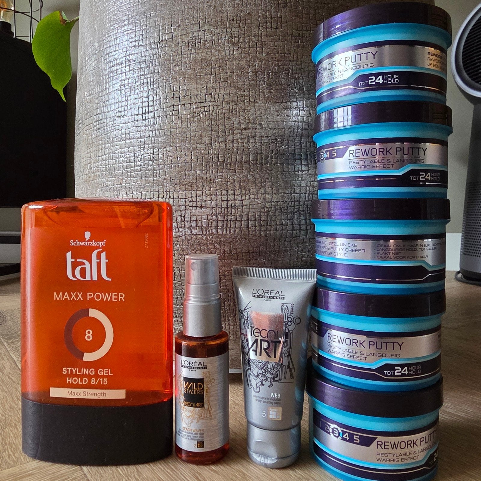 Diverse haarproducten voor de man (Andrelon, Taft, L'Oréal), Ophalen of Verzenden, Nieuw, Gel, Wax, Haarlak of Mousse