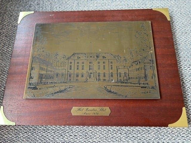 Gravure op koper van Slot Zeist anno 1686, Ophalen of Verzenden