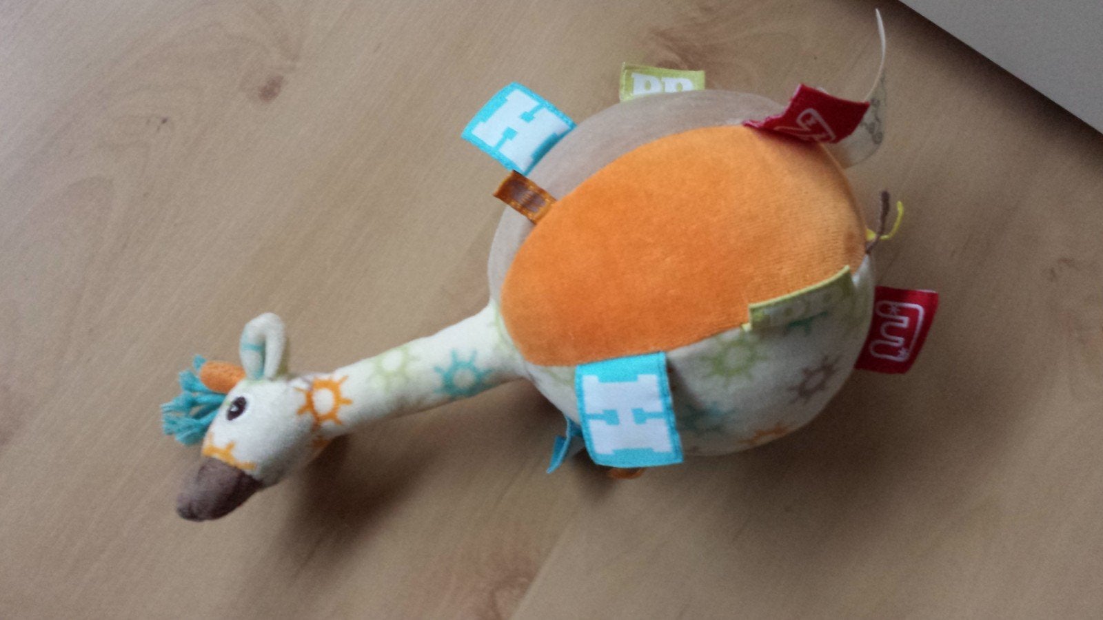 Giraffe Rammelaar, Happy Horse, met Labels, Ophalen of Verzenden, Zo goed als nieuw, Rammelaar