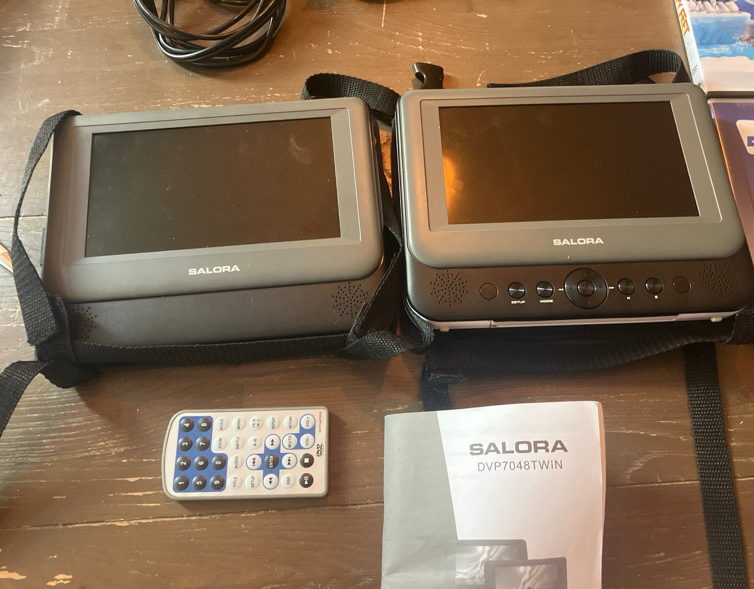 Salora Portable DVD Speler voor in de Auto - DVP048TWIN, Gebruikt, Draagbaar, Ophalen of Verzenden, Overige merken