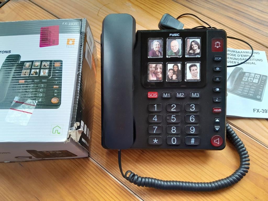 Fysic FX-3930 desk telefoon (senioren), Ophalen of Verzenden, 1 handset