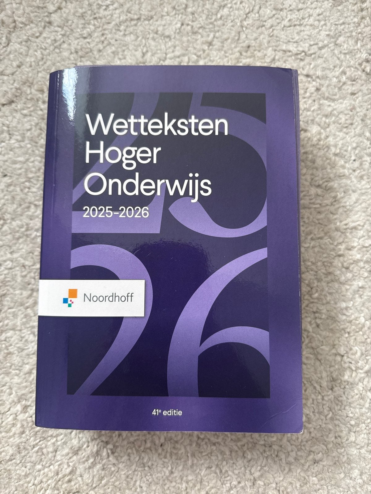 Wetteksten Hoger Onderwijs 2025-2026 - 41e editie, Ophalen of Verzenden, Gamma, Nieuw, HBO