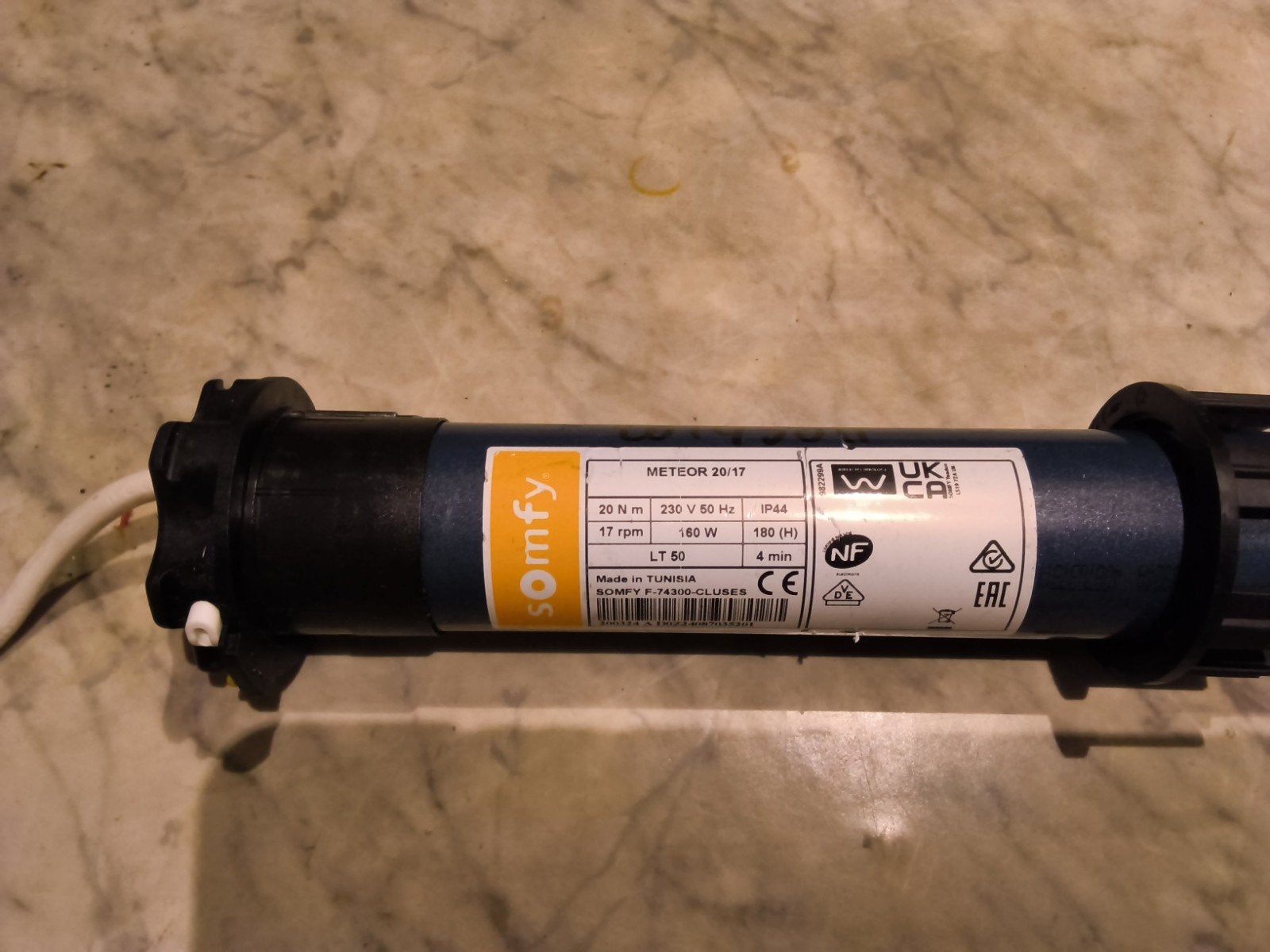 somfy buismotor meteor 20/17 160 watt, Ophalen, Overige kleuren, Minder dan 100 cm, Minder dan 100 cm