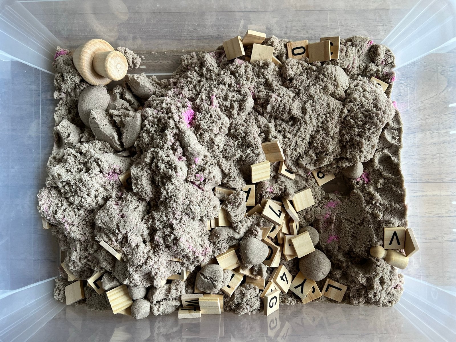 Kinetisch Zand Speelset met Attributen - Nette Staat, Ophalen of Verzenden, Gebruikt, Jongen of Meisje