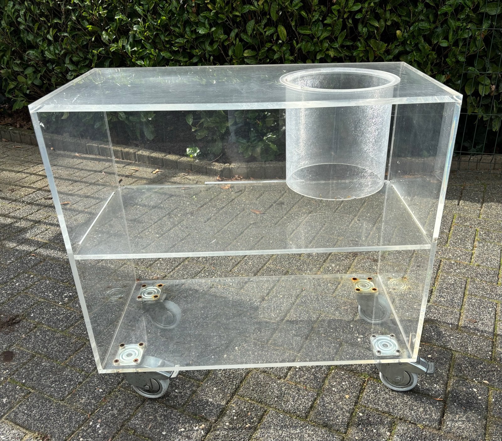 Verrijdbare Champagne / Wijnkar van Plexiglas, Ophalen, Gebruikt, Kunststof, Modern