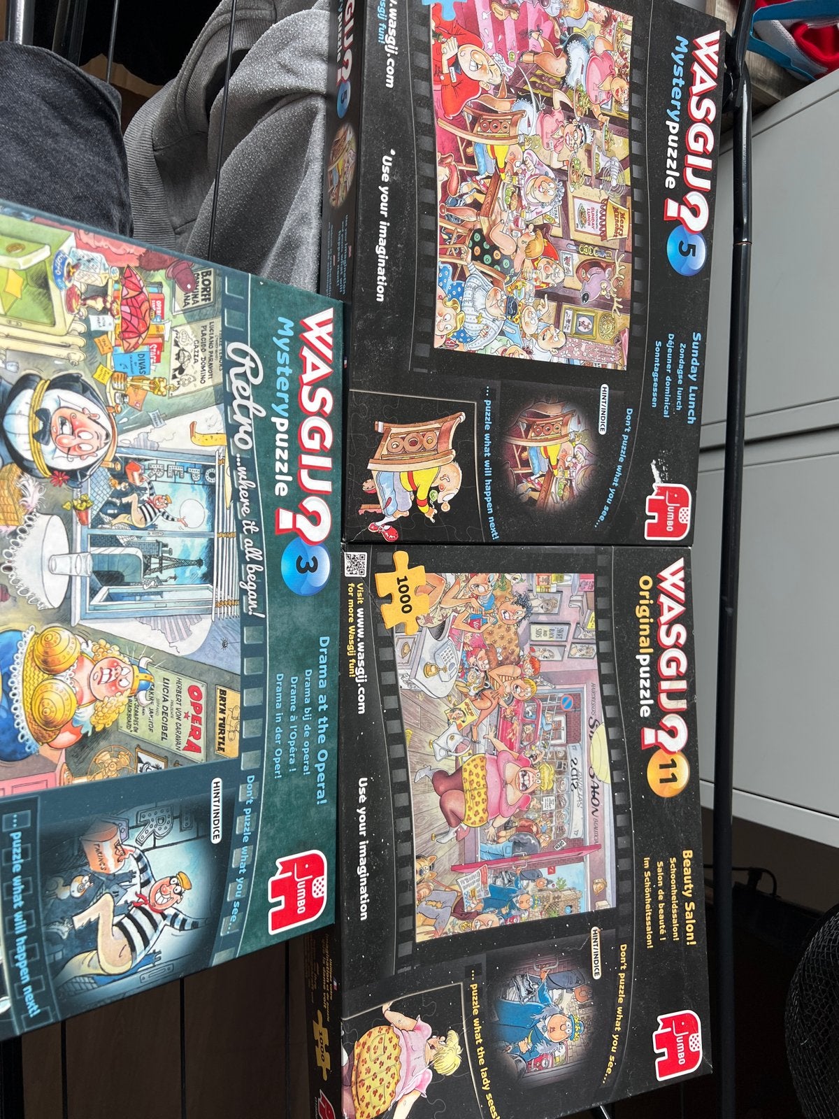 Wasgij Mystery en Original Puzzels - 1000 stukjes, Ophalen of Verzenden, 500 t/m 1500 stukjes, Gebruikt, Legpuzzel