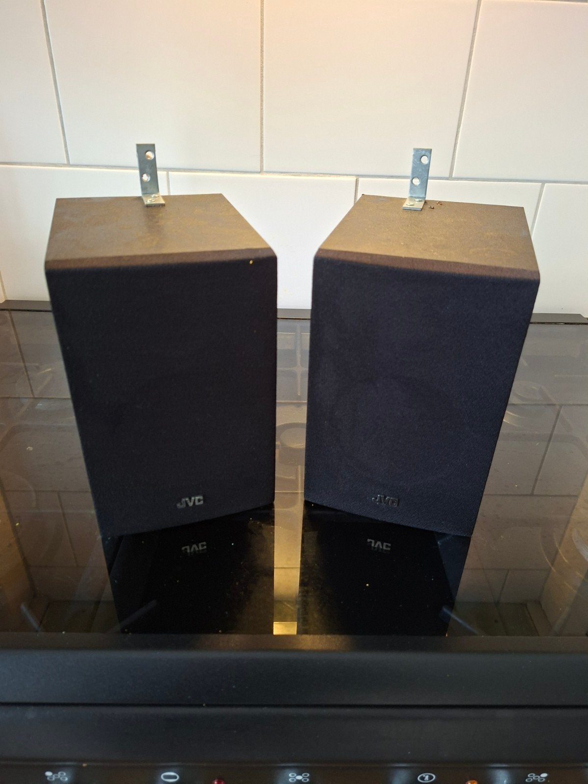 Jvc muziek boxen speaker, Audio, Tv en Foto, Luidsprekers, Ophalen of Verzenden, Minder dan 60 watt, Front, Rear of Stereo speakers