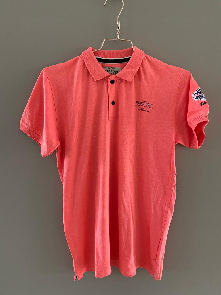 Neonroze polo van Tiffosi in maat 164, Kinderen en Baby's, Kinderkleding | Maat 164, Ophalen of Verzenden, Zo goed als nieuw, Shirt of Longsleeve