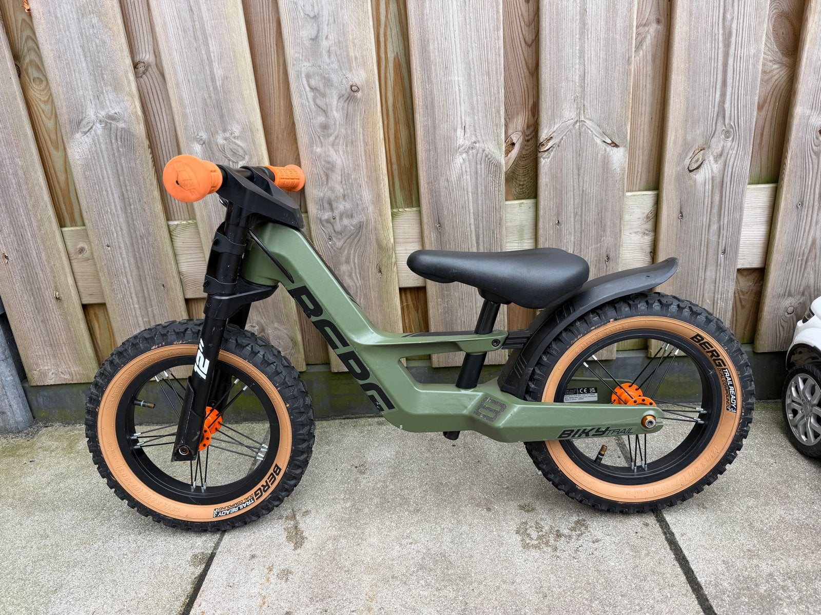 BERG Biky loopfiets groen, Ophalen, Zo goed als nieuw, Velgrem, 16 tot 20 inch