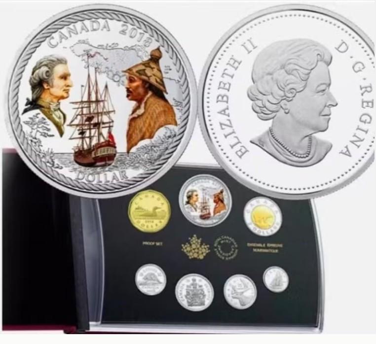 Canada - Captain Cook at Nootka Sound S.E Silver Proofset, Postzegels en Munten, Munten | Amerika, Verzenden, Noord-Amerika, Setje