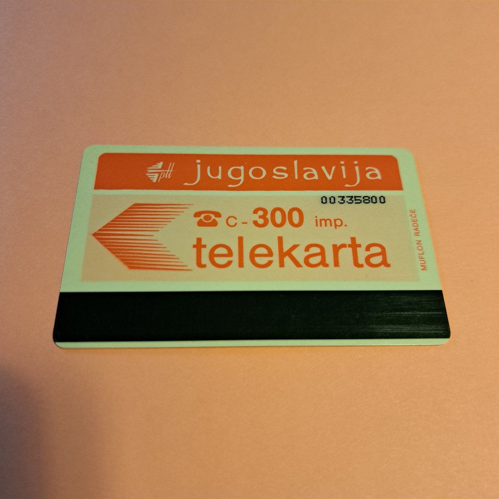 Vintage Joegoslavië Telekaart - PTT Postbank Reclame, Ophalen of Verzenden, Buitenland