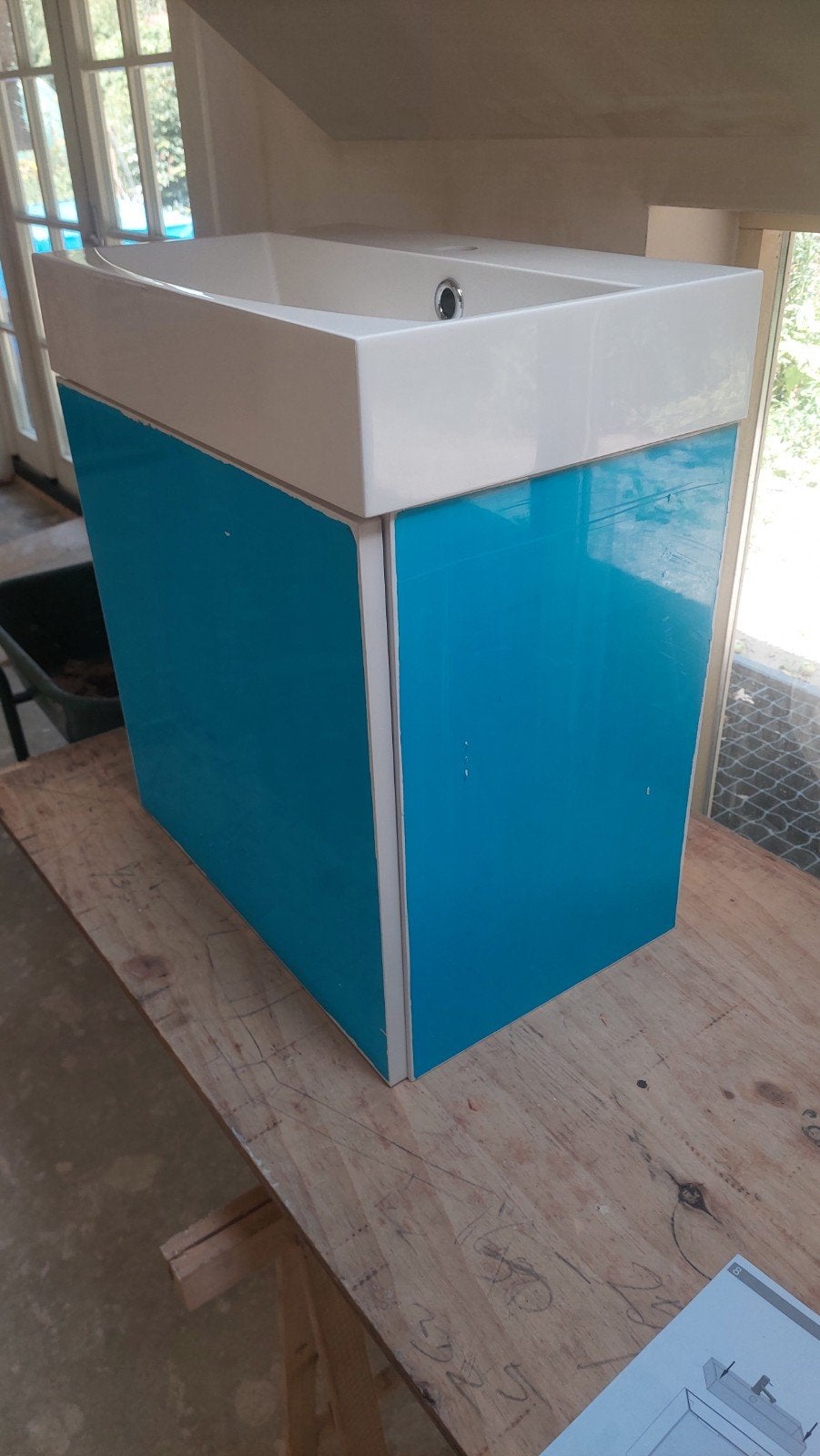 Toiletmeubel, wasbak nieuw, Ophalen, Nieuw, Plinten