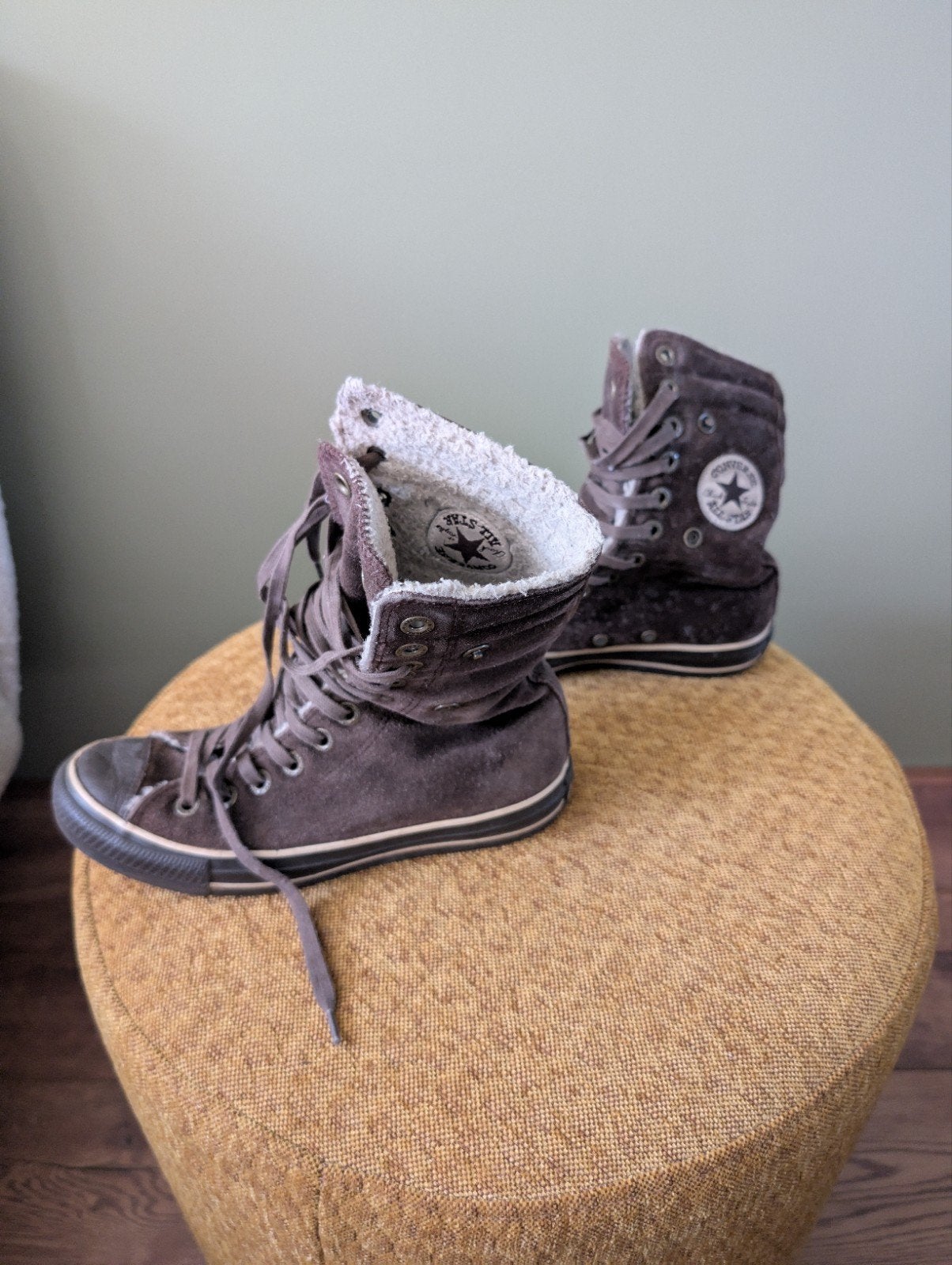 Converse Chuck Taylor All Star Suede High-Top Sneakers, Hoge laarzen, Bruin, Ophalen of Verzenden, Converse All Stars