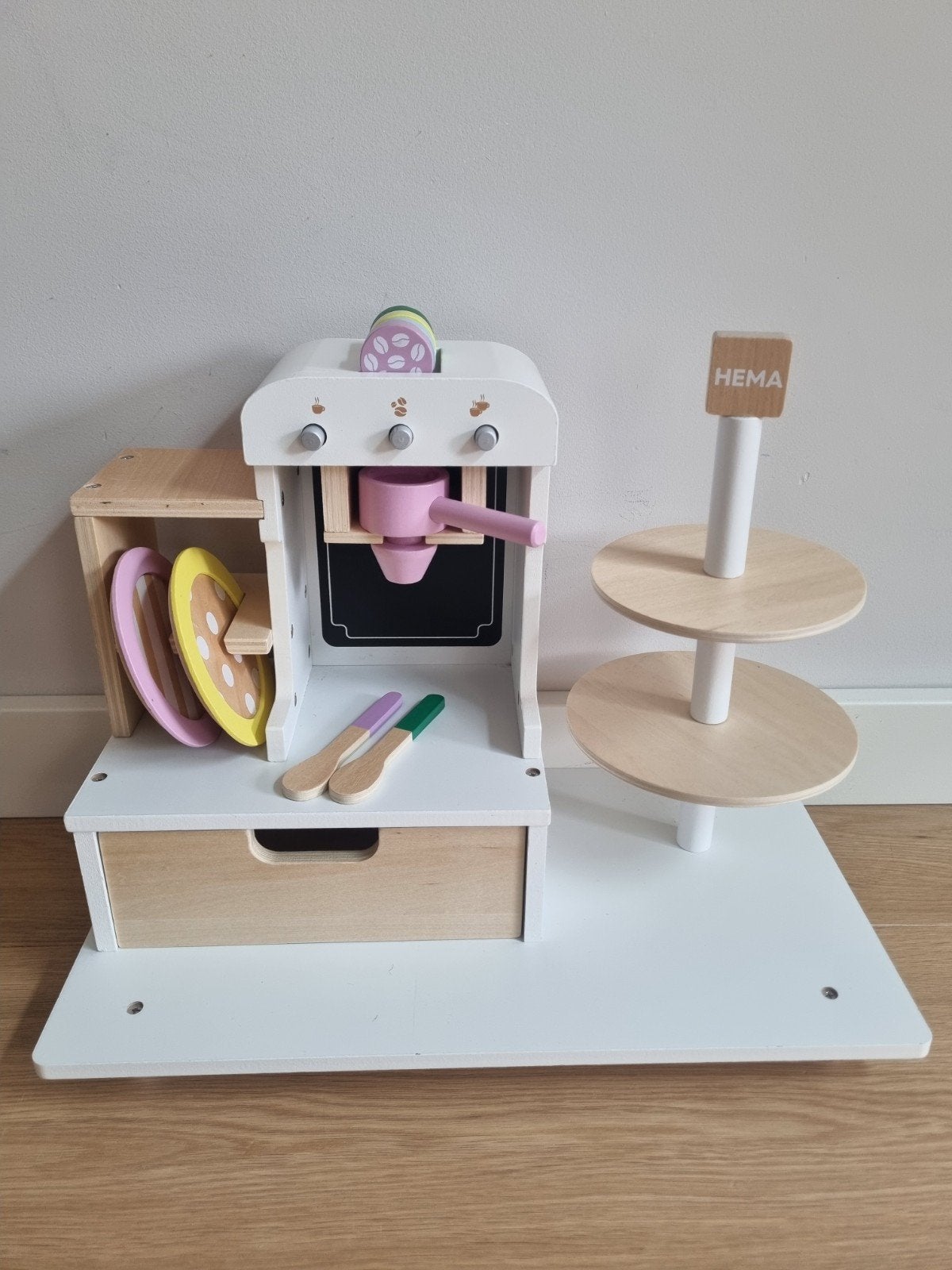 Speel koffiezetapparaat, Ophalen, Gebruikt, Hout, Speelkeuken-accessoire