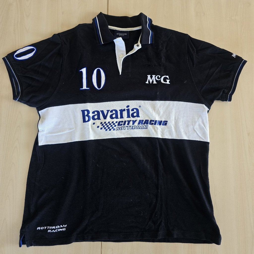 McGregor poloshirt Bavaria Rotterdam City Racing 10, Zwart, Maat 56/58 (XL), Gedragen, Verzenden