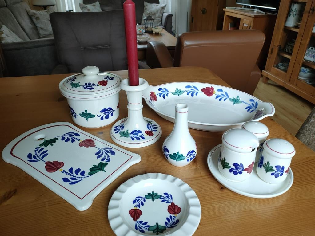 Boerenbont onderdelen, Ophalen of Verzenden, Aardewerk, Boerenbont, Schaal of Schalen