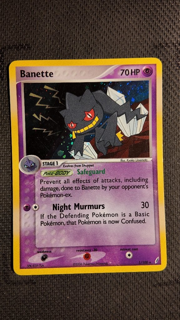 Banette 1 Crystal Guardians | Pokemon kaart, Ophalen, Zo goed als nieuw, Losse kaart, Foil