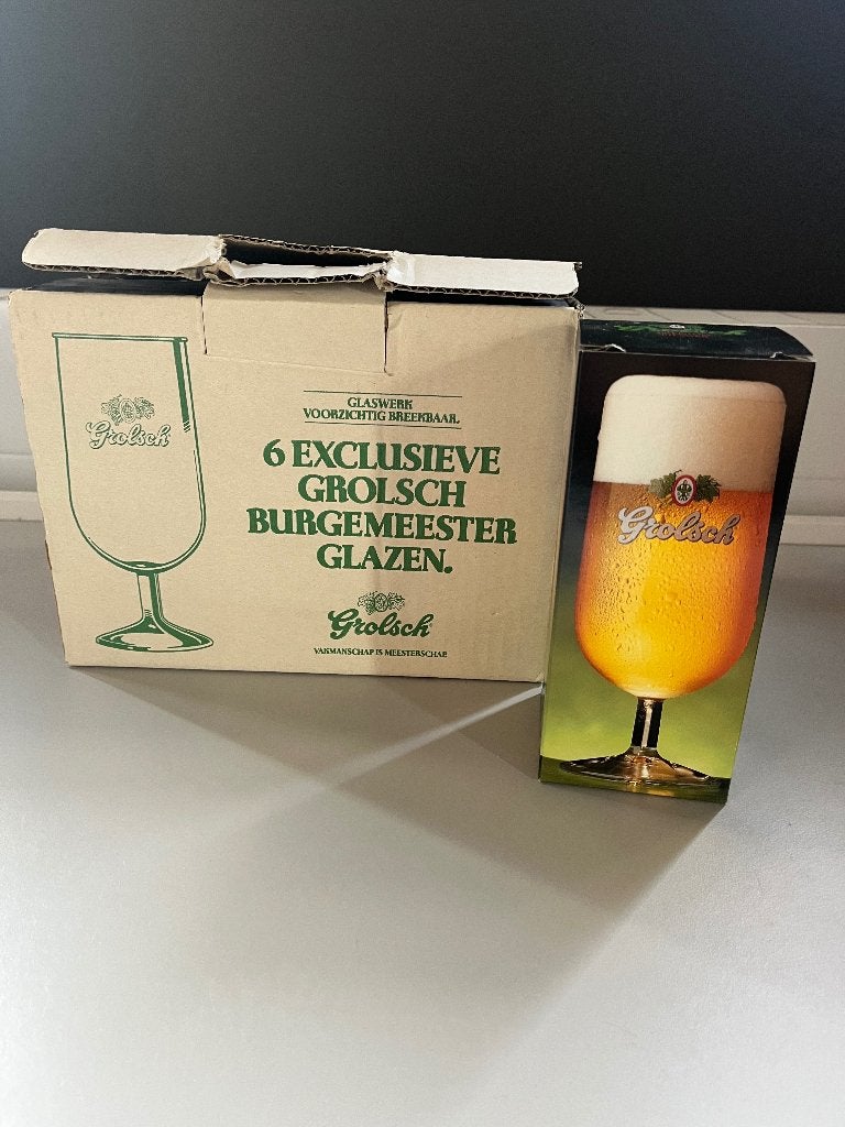 6x Grolsch Amsterdam Arena bierglazen, Verzamelen, Ophalen, Nieuw, Bierglas