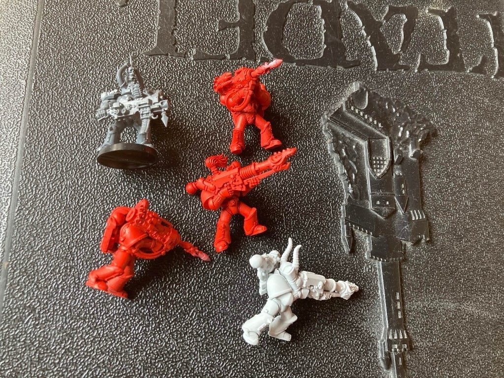 Warhammer 40k Old Chaos Space Marines Havocs (Plastic), Ophalen of Verzenden, Zo goed als nieuw, Warhammer, Geverfd