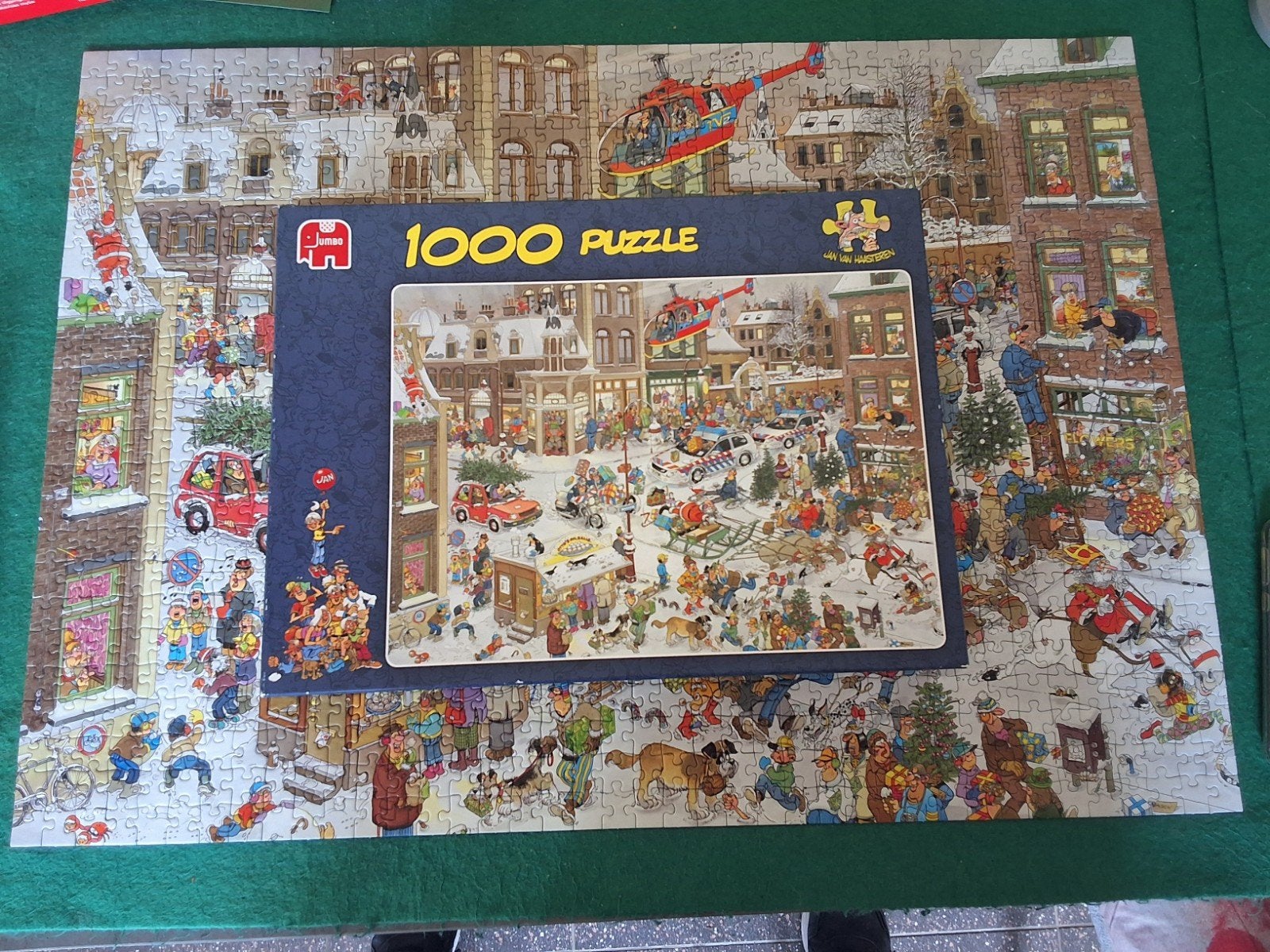 Jan v Haasteren 1000 stukjes Kerstmis legpuzzel, Ophalen of Verzenden