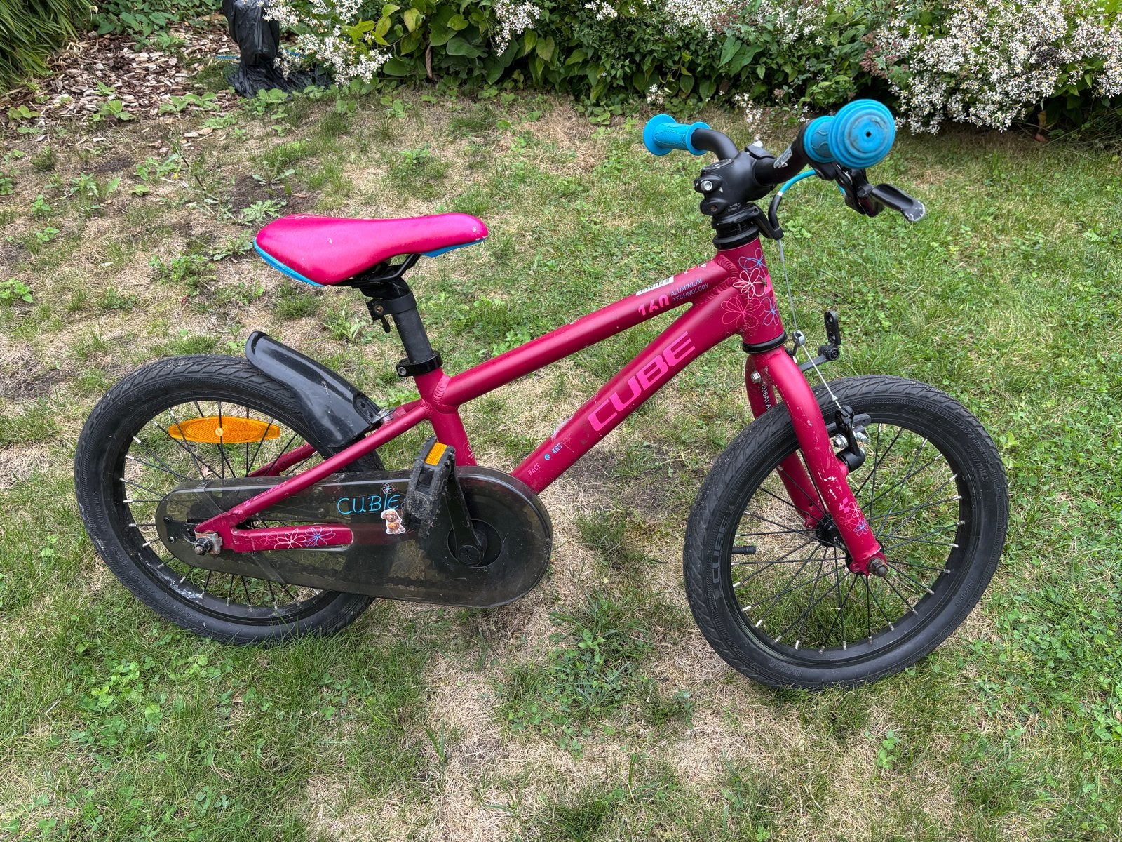 Cube Cubie 160 16 inch meisjesfiets, Ophalen, Gebruikt, Velgrem, 16 tot 20 inch