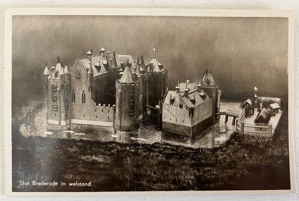 Oude Ansichtkaart - Santpoort - Slot Brederode in welstand, Ophalen of Verzenden, Voor 1920, Ongelopen, Noord-Holland