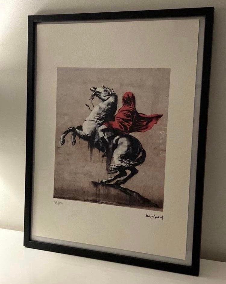 BANKSY : lithografie met certificaat, Ophalen of Verzenden