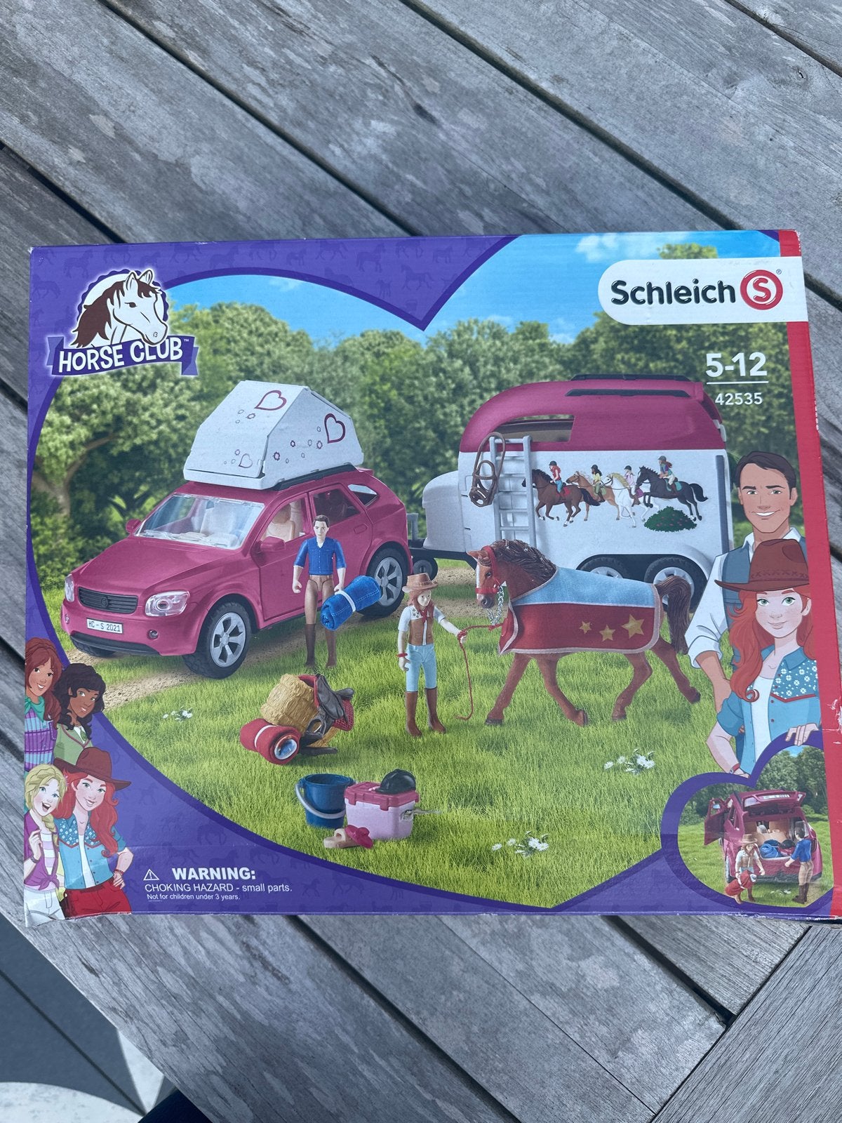 Schleich Horse Club Auto met paardentrailer, Ophalen, Zo goed als nieuw, Jongen of Meisje