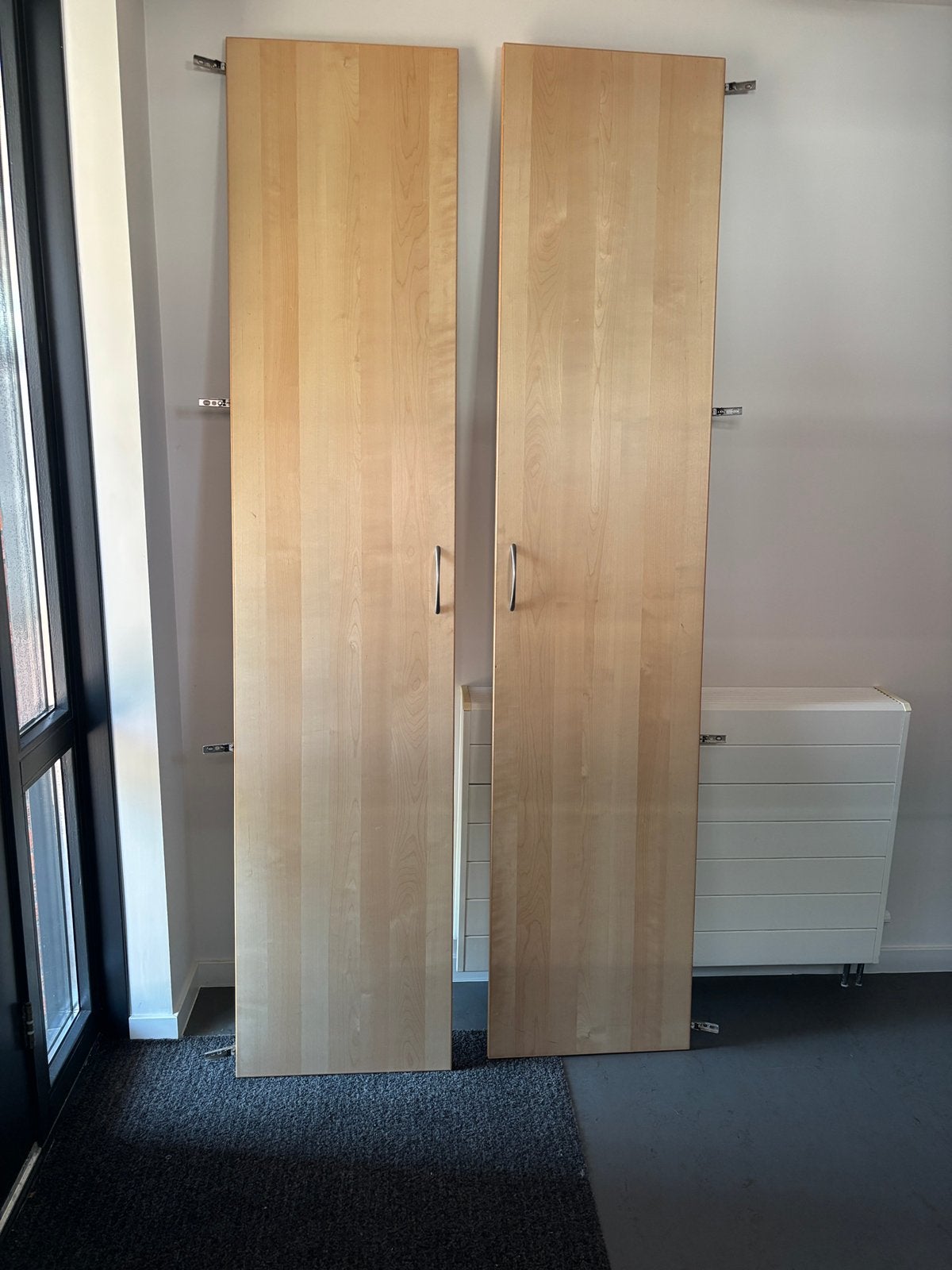 2 IKEA Pax kastdeuren, Ophalen, 200 cm of meer, 50 tot 100 cm, Zo goed als nieuw