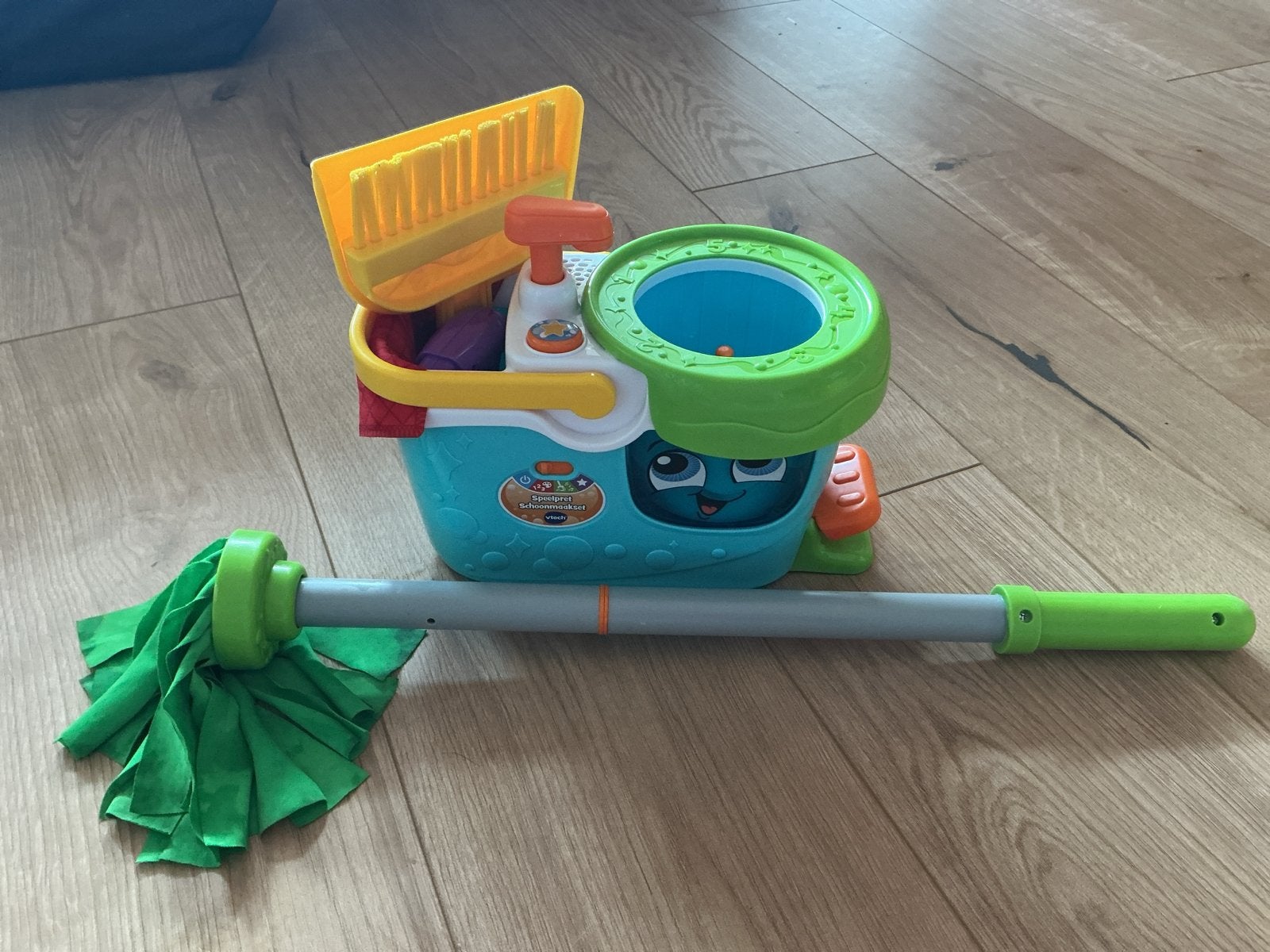 VTech Schoonmaakkarretje met Mop en Geluid, Ophalen of Verzenden, Zo goed als nieuw, Overige typen, Met geluid