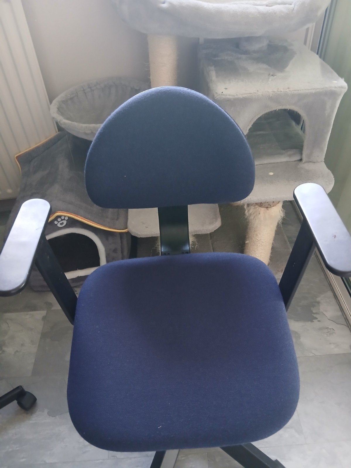 bureaustoel zo goed als nieuw, Ophalen, Zo goed als nieuw, Blauw