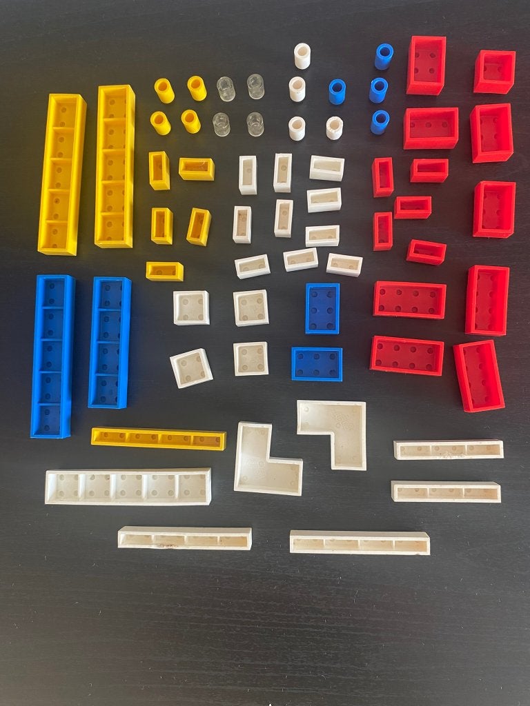 Lego partij stenen eind jaren '50, 63 stuks., Gebruikt, Overige thema's, Lego, Ophalen of Verzenden