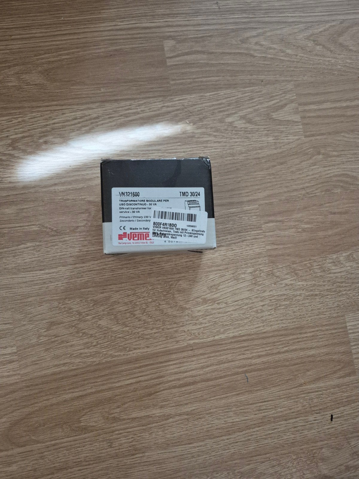 Vemer TMD 30/24 Modulaire Transformator 230V naar 12-24V, Ophalen of Verzenden, Nieuw, Overige merken, Overige typen
