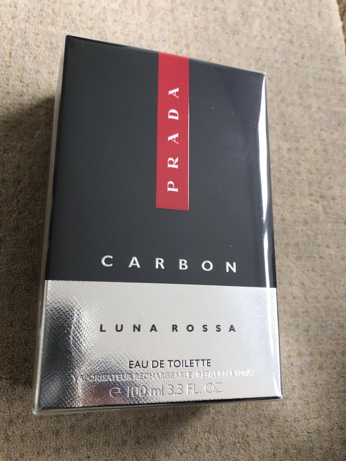 Prada luna rossa carbon 100ml edt refillable origineel, Ophalen of Verzenden, Nieuw