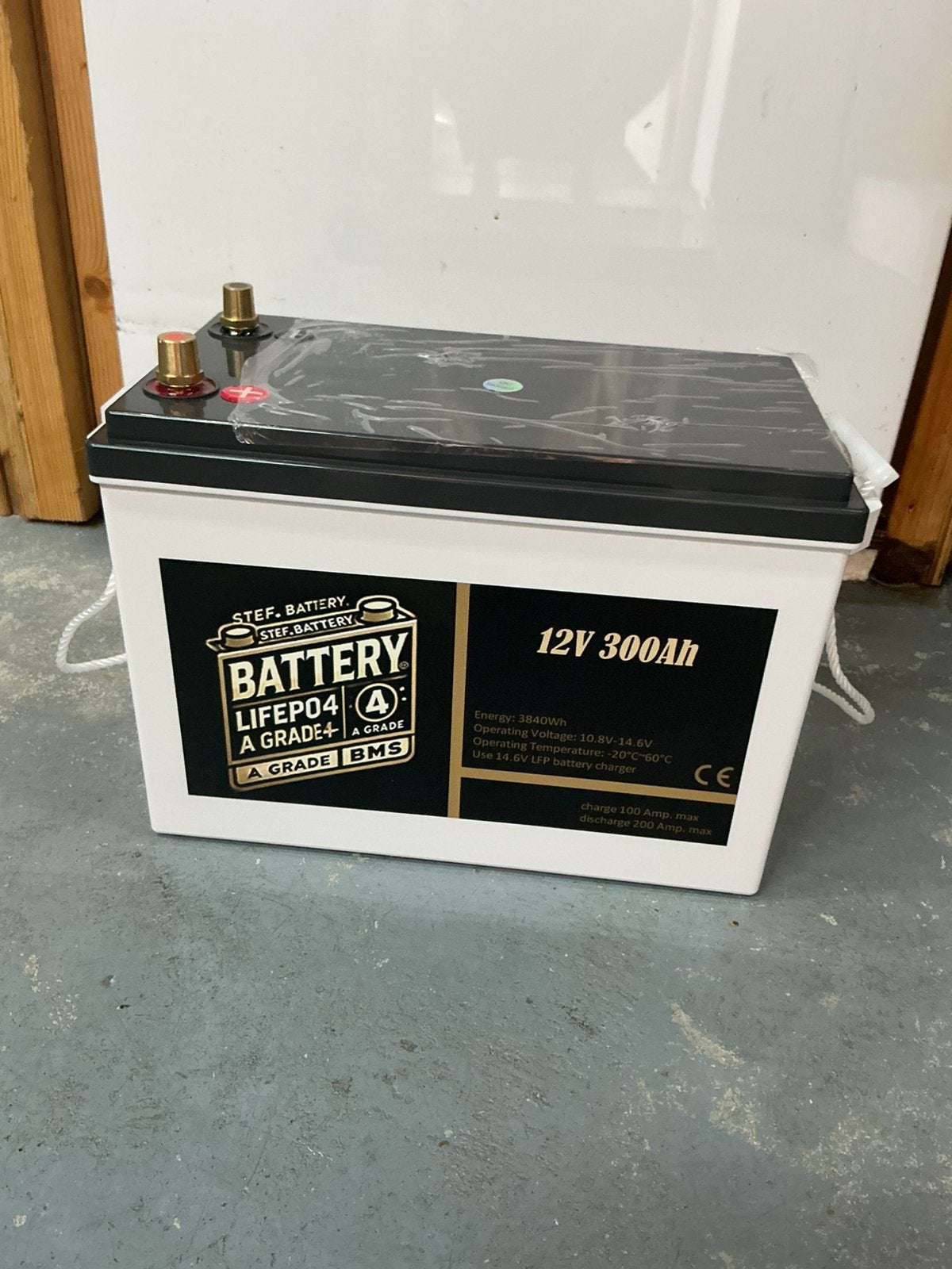 12V 300Ah PREMIUM LiFePO4 ACCU – SMART BMS + BLUETOOTH, Ophalen, Nieuw