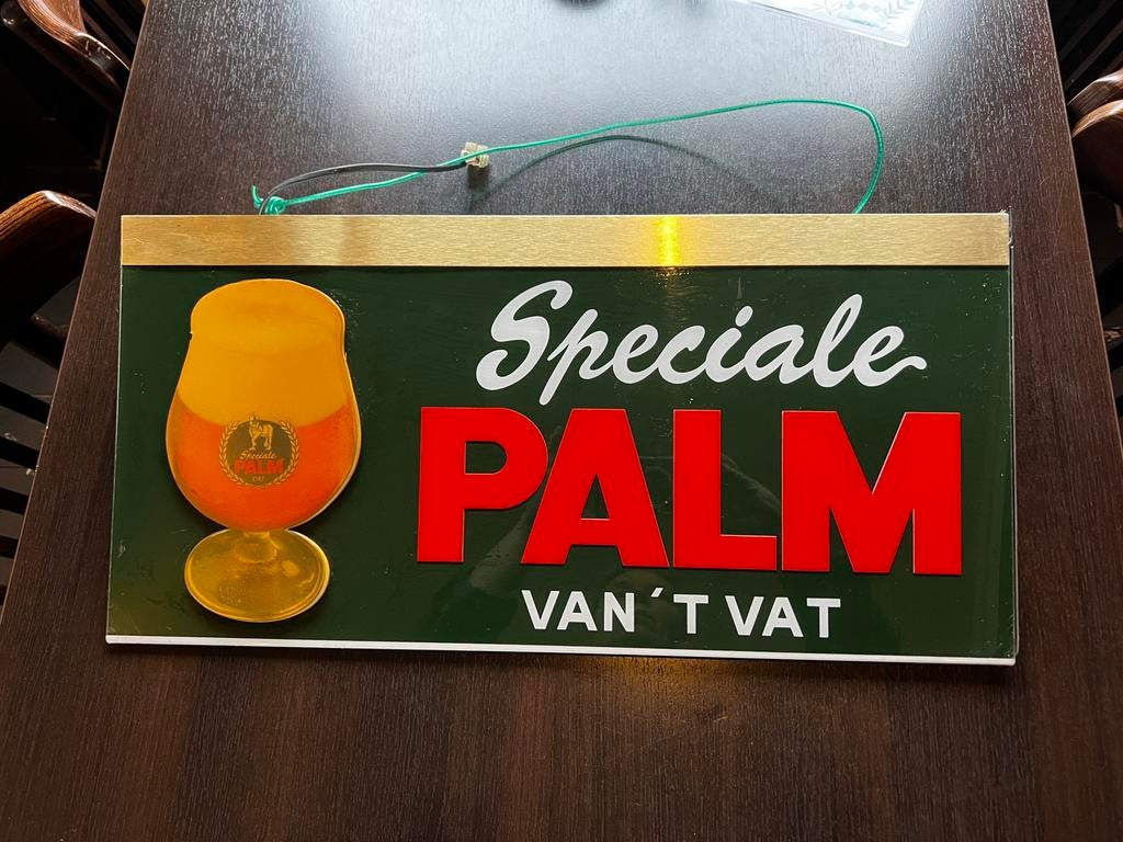 Palm Bier Lichtbak Reclame - Bar Decoratie, Ophalen, Gebruikt, Lichtbak of (neon) lamp