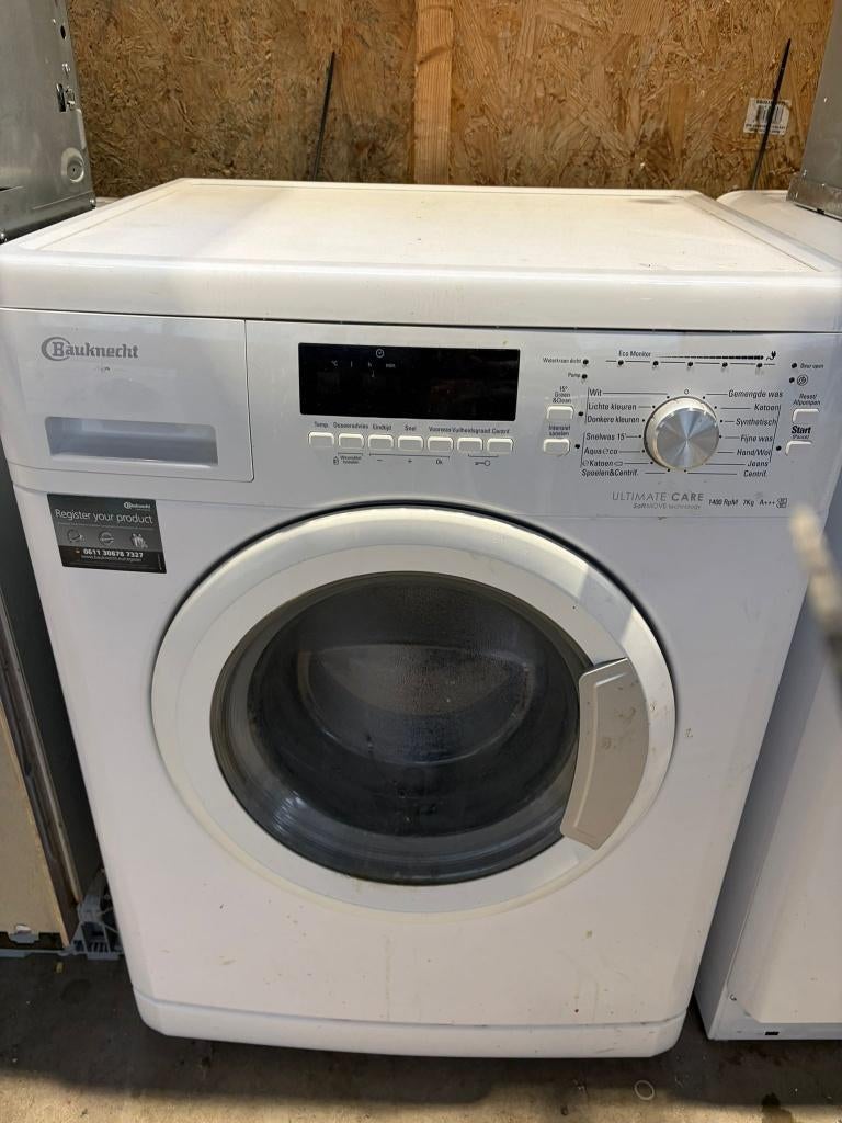 Bauknecht wasmachine - Schoon - Garantie, Witgoed en Apparatuur, 1200 tot 1600 toeren, Gebruikt, Ophalen of Verzenden, Voorlader