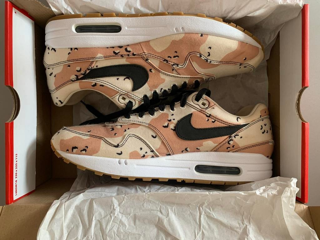 Nike Air Max 1 Desert Camo maat 44,5., Overige kleuren, Ophalen of Verzenden, Sneakers of Gympen, Zo goed als nieuw