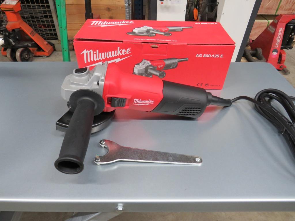 Milwaukee AG 800-125E Haakse slijpmachine - 4933451211 Nieuw, Ophalen of Verzenden, Nieuw