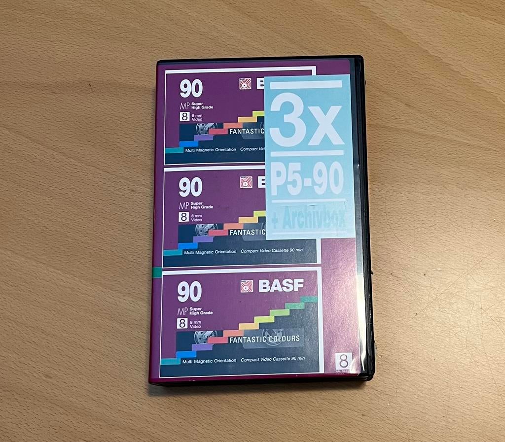 Videocassettes 8 mm BASF, Ophalen of Verzenden, 8mm, (Video)band