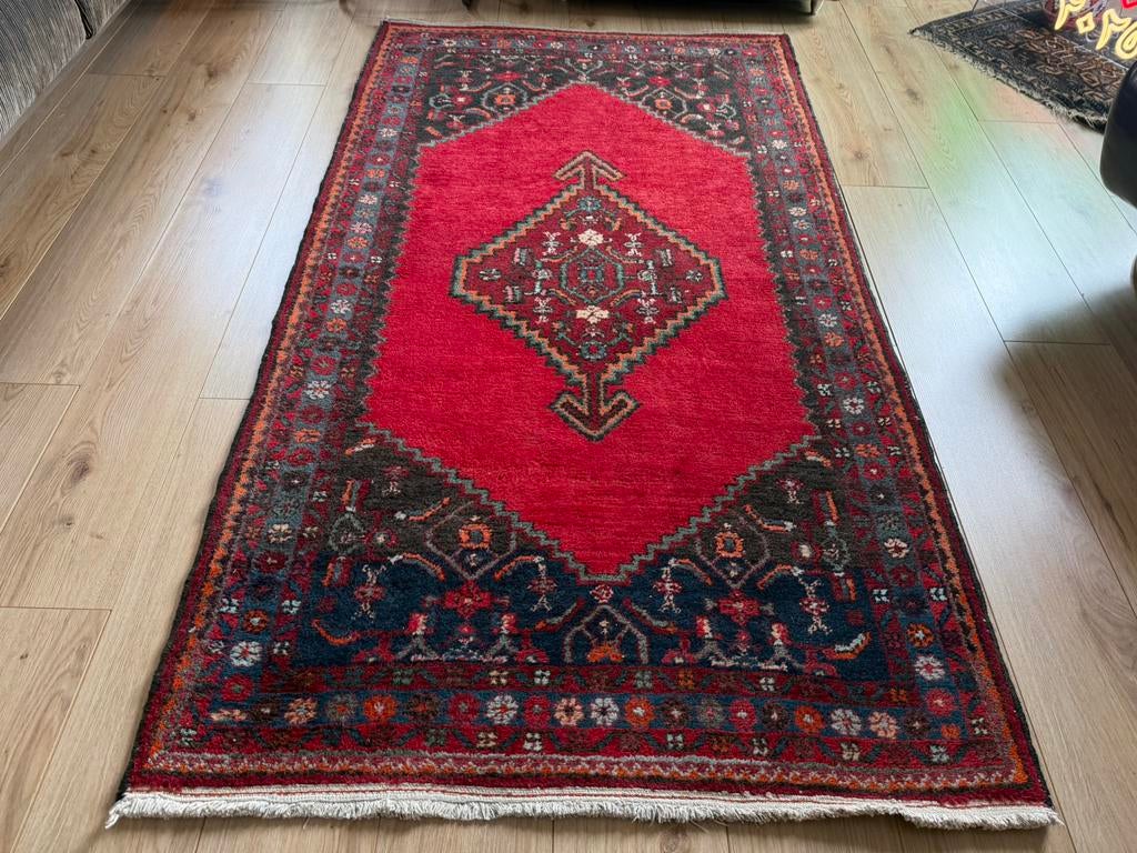 Handgeknoopt vintage Perzisch tapijt – ca. 197 x 108 cm, 1053ML, Amsterdam, 100 tot 150 cm, Info@bababoho.com, BabaBoho