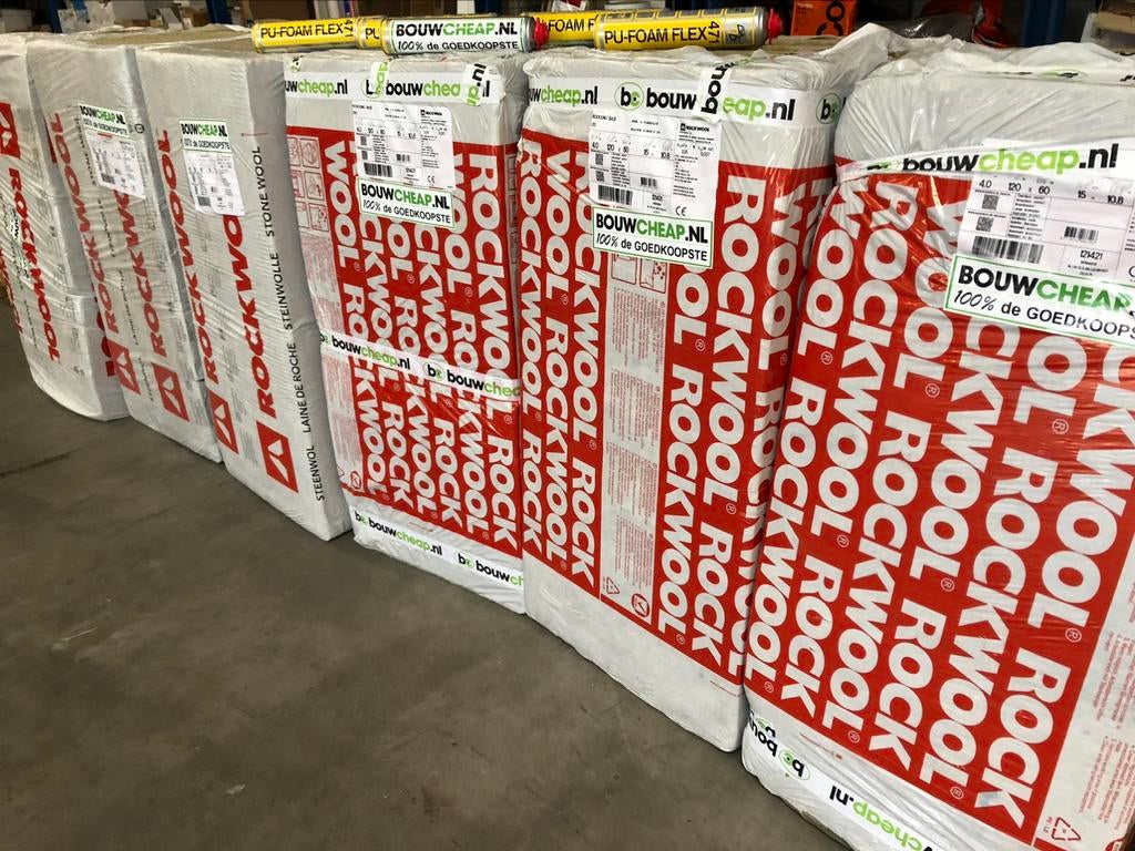 Foto 2 van Rockwool en of glaswol Bouwcheap de goedkoopste