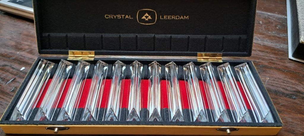 Leerdam Crystal bestekleggers - 12 stuks, Ophalen of Verzenden