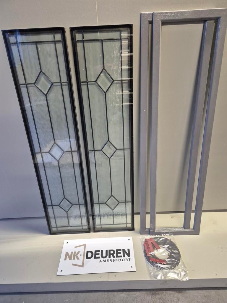 Glas in lood Cando ML697 (88x201,5-211,5) NIEUW, Doe-het-zelf en Verbouw, Ophalen, Binnendeur, Nieuw, Glas